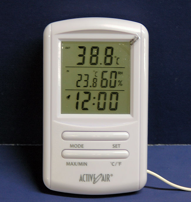 Indoor Hygrometer Thermometer Large Screen Display Desk Wall