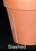 Slashed Clay Pots - CPSS60