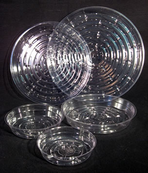 See-Thru Plastic Saucers 