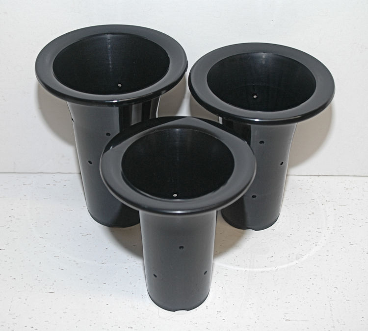 Cymbidium Pots - Plastic (with Round Side Holes) #