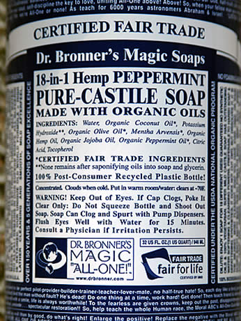 Dr. Bronner'S Peppermint Liquid Soap #