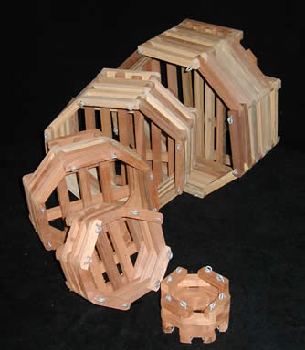 Wood Baskets - Octagonal 